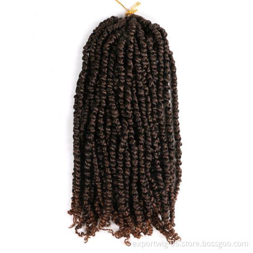 Pre twisted Passion Twist Hair Spring Twist Crochet Hair Pre looped Ombre Bohemian Synthetic Hair Extensions